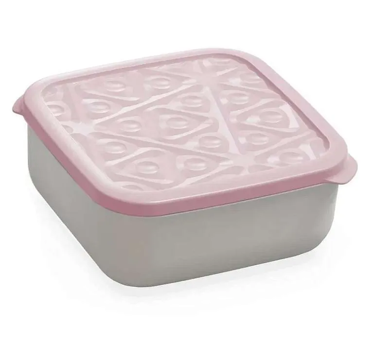 FLEXO контейнер д/продуктов квадратный розовый 2,7л С69892/18                                      