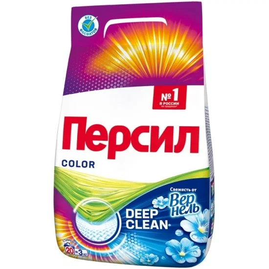ПЕРСИЛ порошок стир color свежесть вернеля 3000г