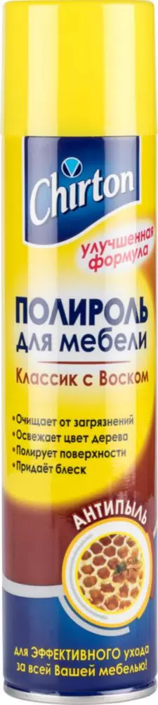 CHIRTON полироль д/мебели антипыль 300мл