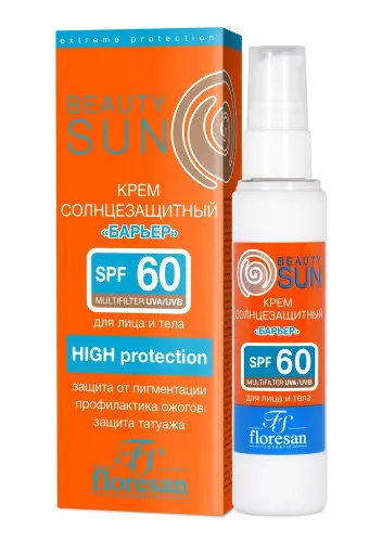 ФЛОРЕСАН крем-барьер солнцезащитный SPF60 75мл Ф-283