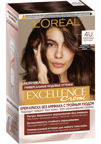 LOREAL EXCELLENCE краска д/волос univ nudes т.4U
