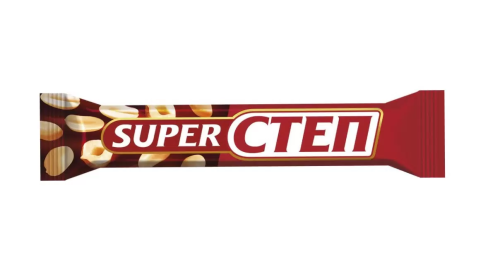 Батончик Славянка Супер Степ с нугой, арахисом и карамелью 65г; 20