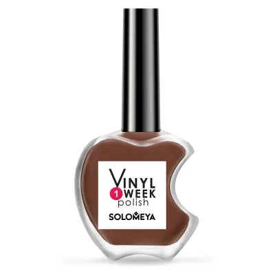 SOLOMEYA лак д/ногтей one week vinyl polish cappuccino т.25 13мл