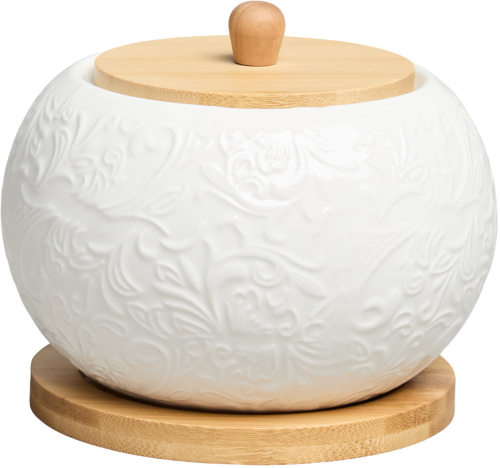 LEFARD Muse сахарница с деревянной крышкой на подставке 12*9,5см 450мл 587-207