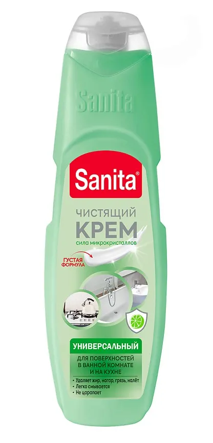 SANITA средство чистящее универсальное универсал зеленый чай/лайм 600мл