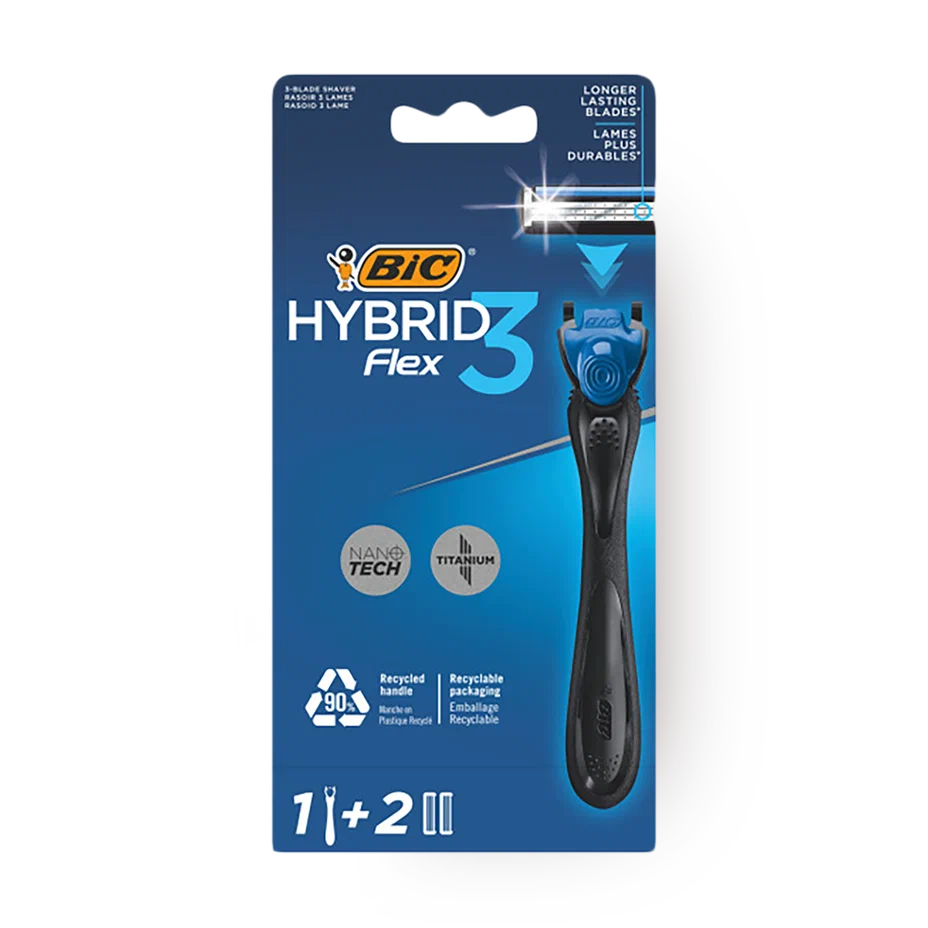 БИК бритва муж. flex 3 hibrid с кассетами сменными 2шт
