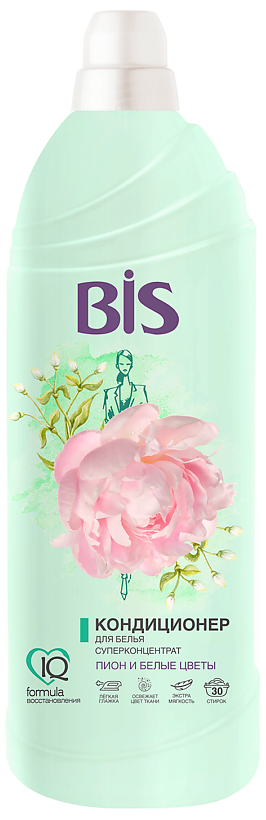 BIS кондиционер д/белья концентрированный пион и белые цветы 900мл (6)