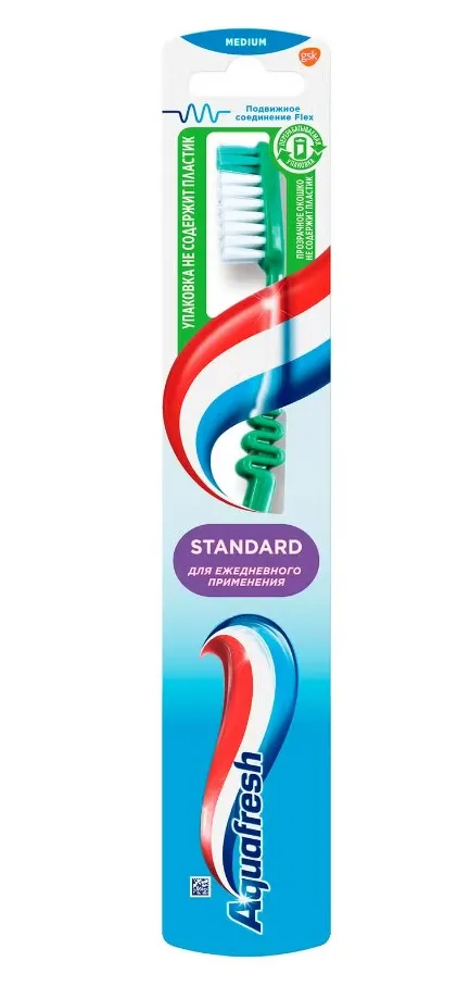 AQUAFRESH щетка зубная family standard ср.жесткости