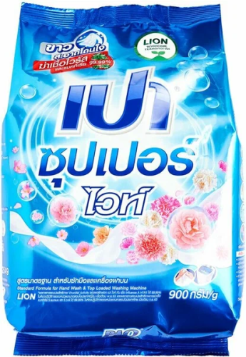 LION PAO порошок стир с отбеливателем 400г white nano tech