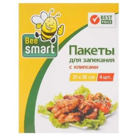 BEESMART пакеты д/запекания 4шт 25*38см/10