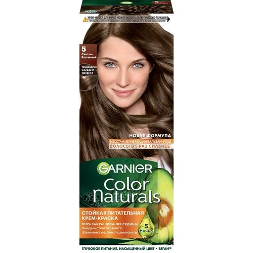 GARNIER COLOR NATURALS крем-краска д/волос т.5 светло каштановый