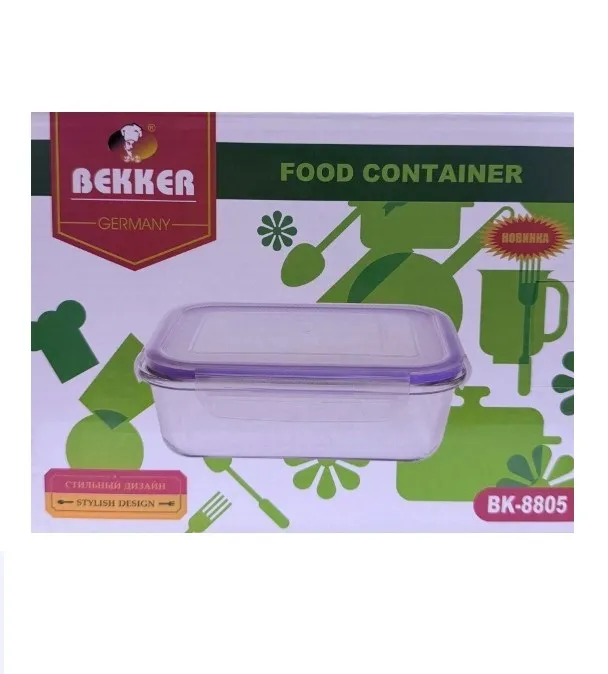 BEKKER контейнер пищевой стекло 1,05л BK-8805