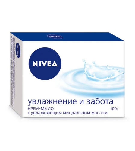 NIVEA крем-мыло туалетное увлажнение и забота 100г 80608