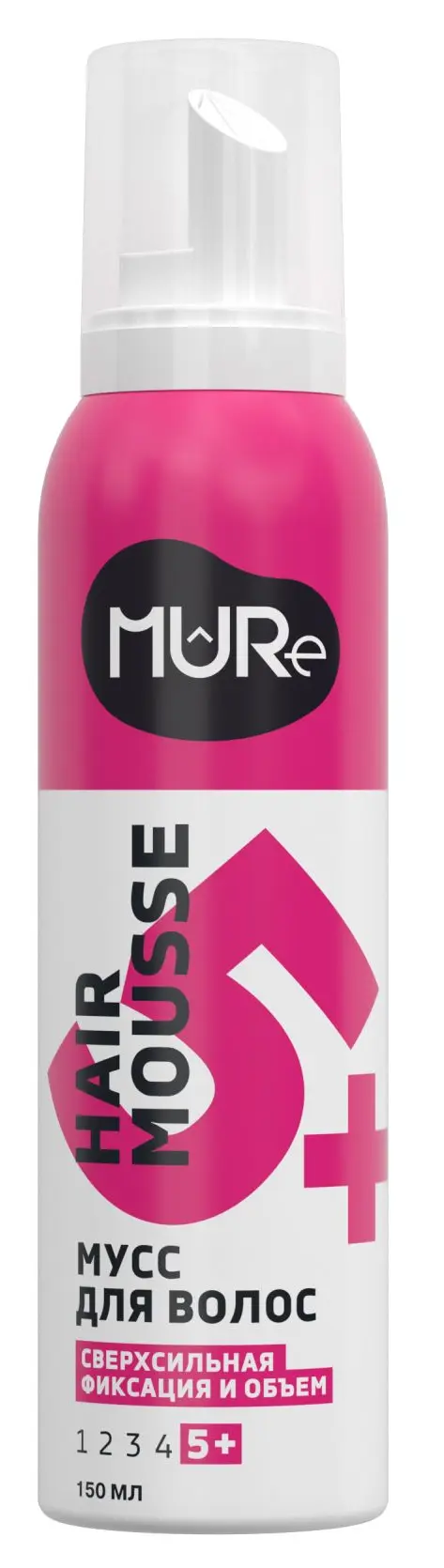 MURE мусс д/волос volume&max hold сверхсильная фиксация 5+ 150мл