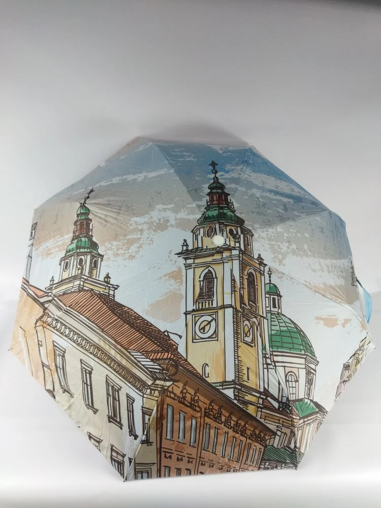 Зонт автомат Городской пейзаж Д:55см ED25449