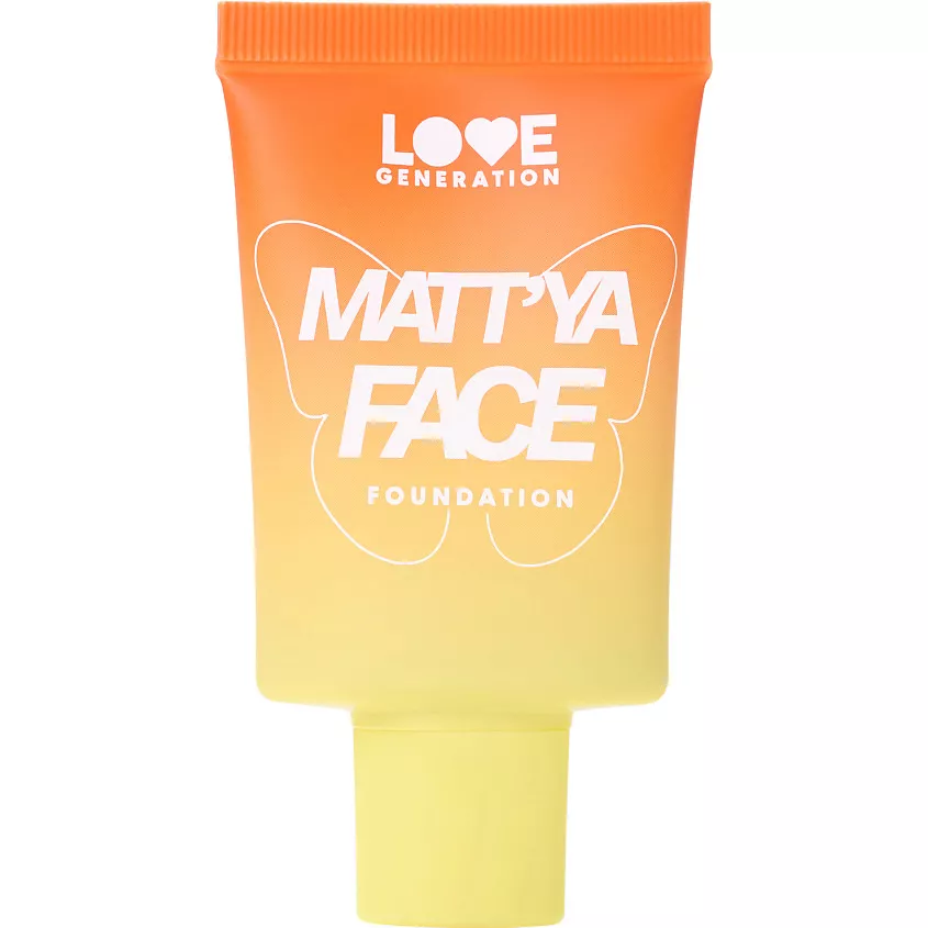 LOVE GENERATION крем тональный матирующий c экстрактом матчи matt ya face т.01