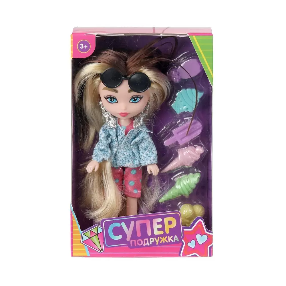 Кукла супер подружка аксессуары 15см MINI-SG1-RU