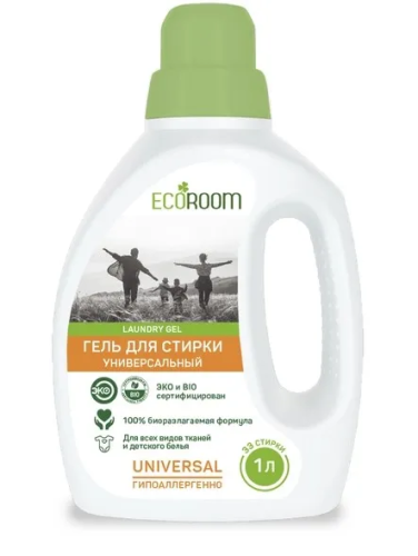 ECOROOM средство д/стирки белья 1л