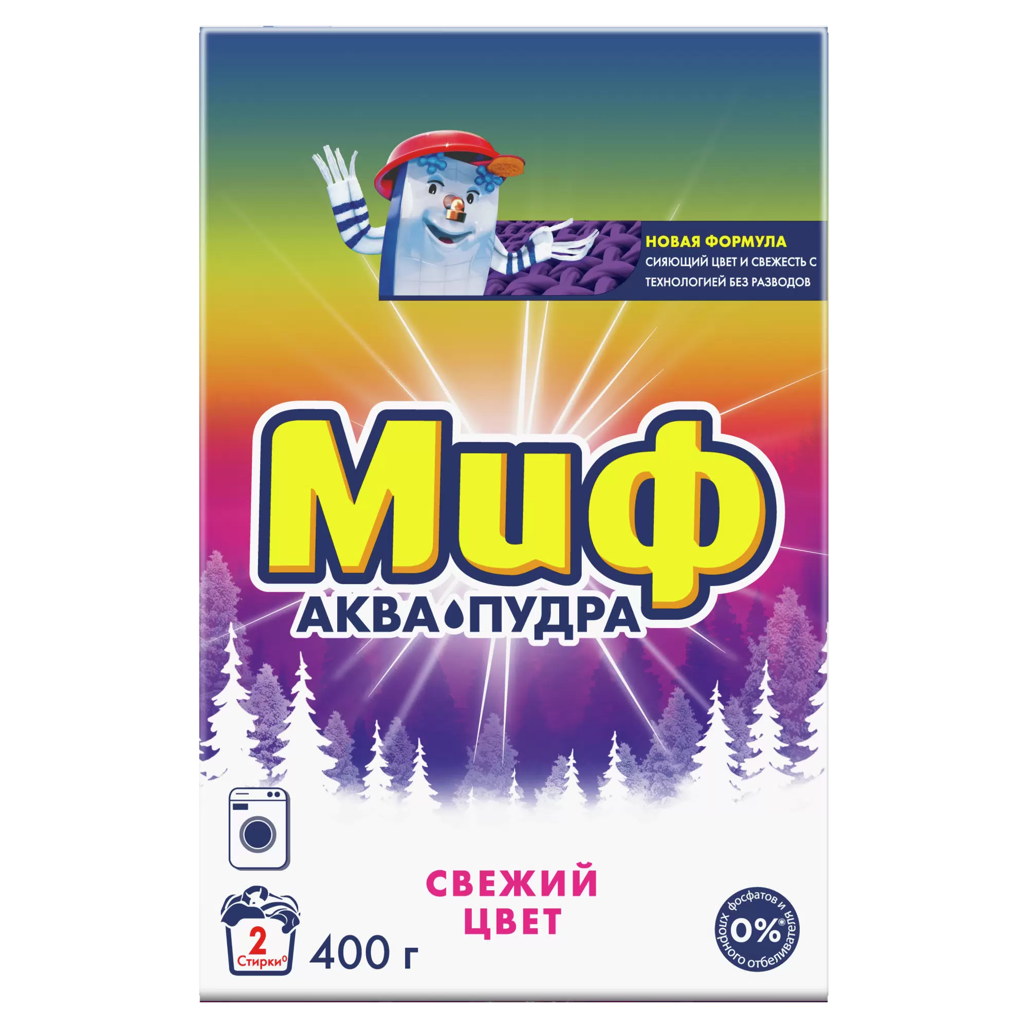 МИФ порошок стир automat свежий цвет 400г (11)