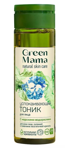 GREEN MAMA тоник д/лица успокаивающий с морскими водорослями 200мл