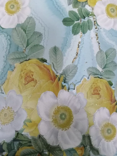 Пакет подарочный 26*10*32см Цветы EJ25223