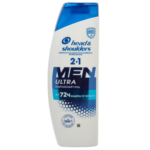 HEAD&SHOULDERS шампунь-бальзам против перхоти 2в1 комплексный уход 360мл