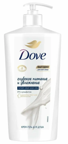 DOVE крем-гель д/душа д/всей семьи увлажнение и питание 610мл