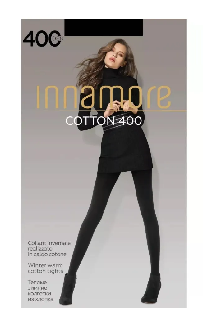 INNAMORE колготки сotton 400 nero р.4