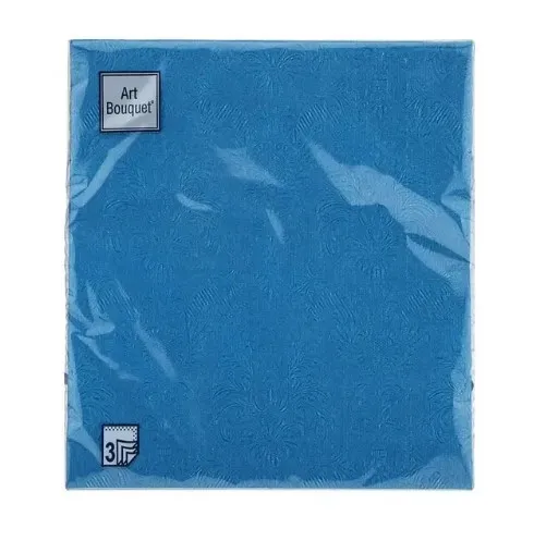 BOUQUET Art салфетки столовые барокко морской 3сл. 33*33см 16шт