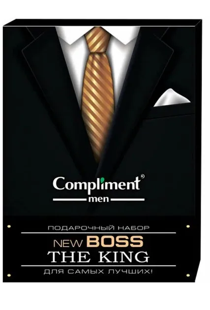 COMPLIMENT MEN набор подарочный the king №1772-2: шампунь, гель д/душа 250мл