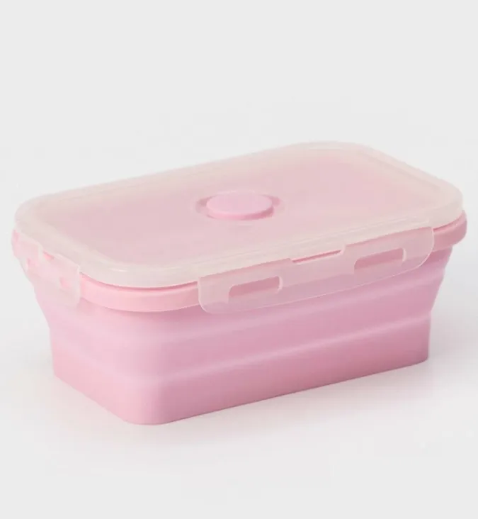 Ланч-бокс складной силиконовый 21*13*7.5см ED25247