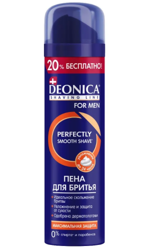 DEONICA FOR MEN пена д/бритья максимальная защита 240мл