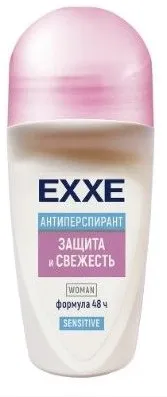 EXXE антиперспирант жен. sensitive защита и свежесть 50мл ролл