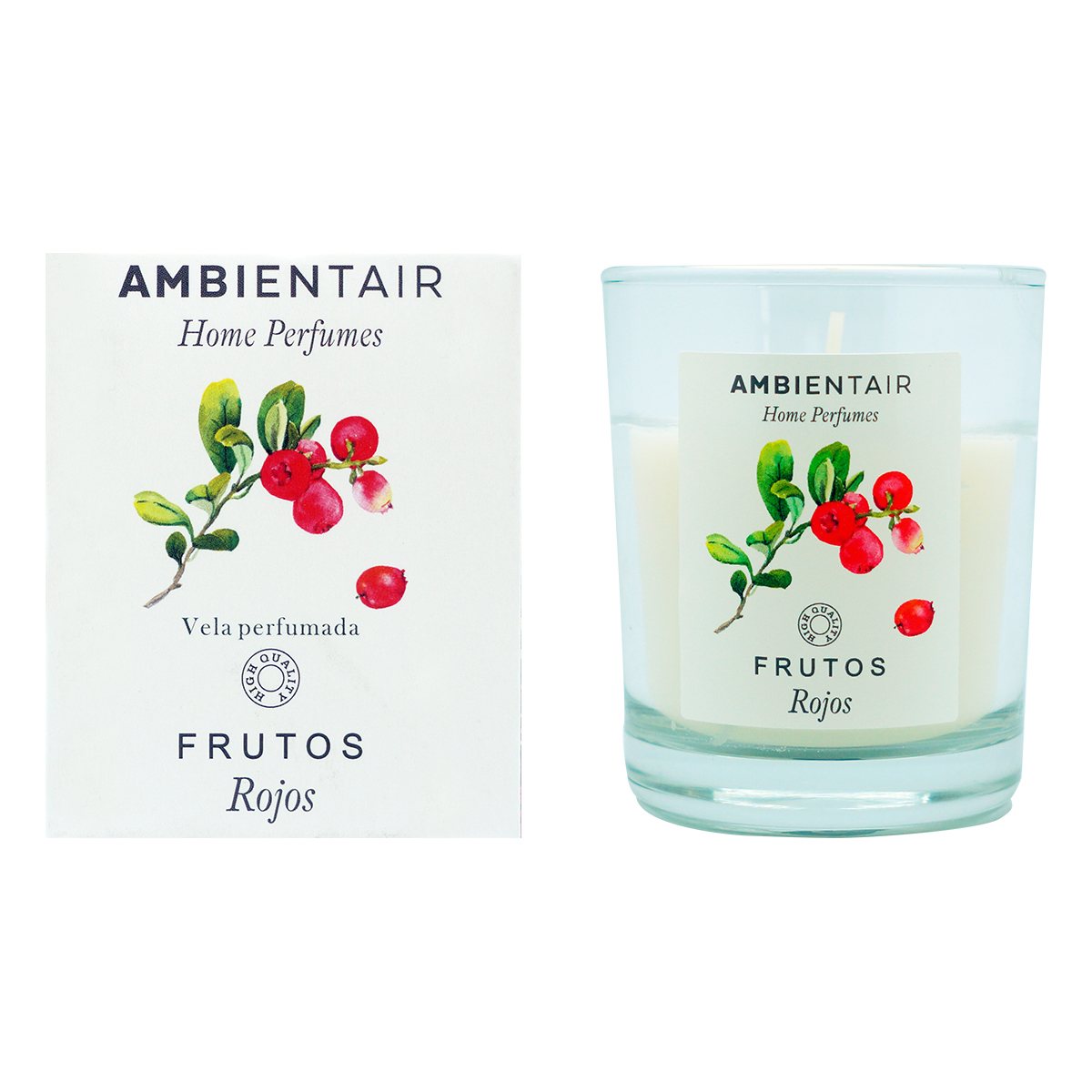 AMBIENTAIR свеча аромат. в стакане красные фрукты frutos rojos VV001RRAP