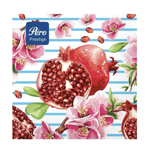 PERO Prestige салфетки столовые спелый гранат 3сл. 33*33см 20шт