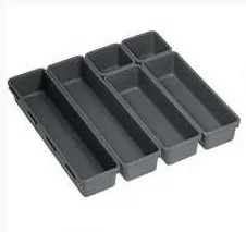 Набор лотков №1 универсальные цв.графитовый 6шт М1617/14