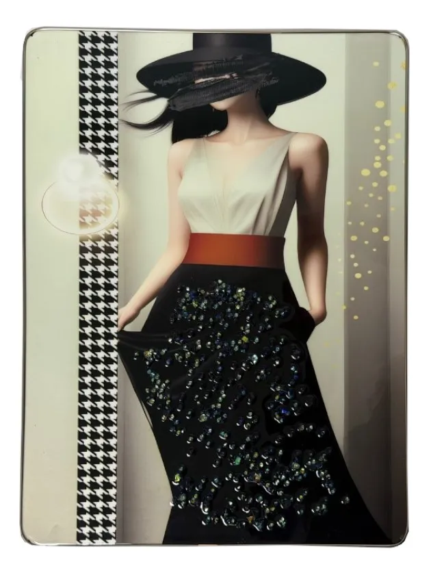 Картина девушка в шляпе 30*40см 2024-4924