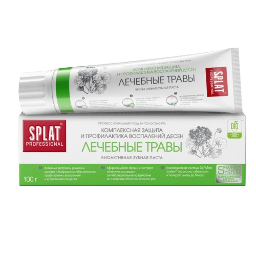 SPLAT PROFESSIONAL паста зубная лечебные травы 100г