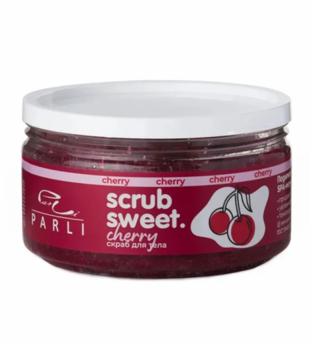 PARLI COSMETICS скраб д/тела cахарно-солевой вишня 300г