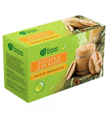 БАННЫЕ ШТУЧКИ запарка д/бани листья эвкалипта 20шт 30017/25