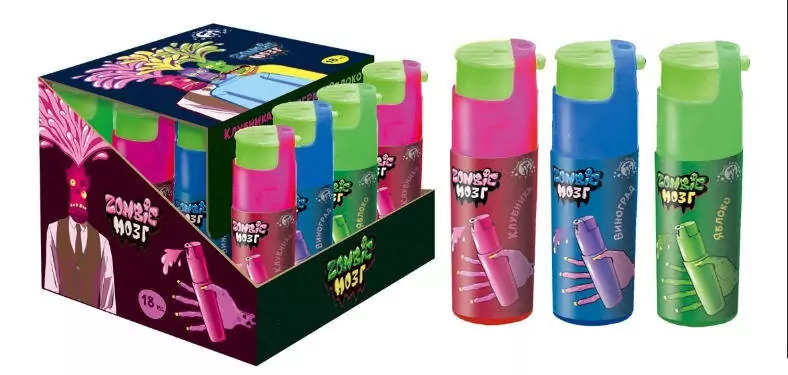 ZOMBIE МОЗГ конфета жидкая зажигалка 18г/24