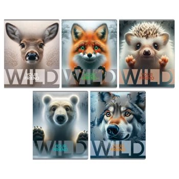 Тетрадь 48л А5 клетка wild