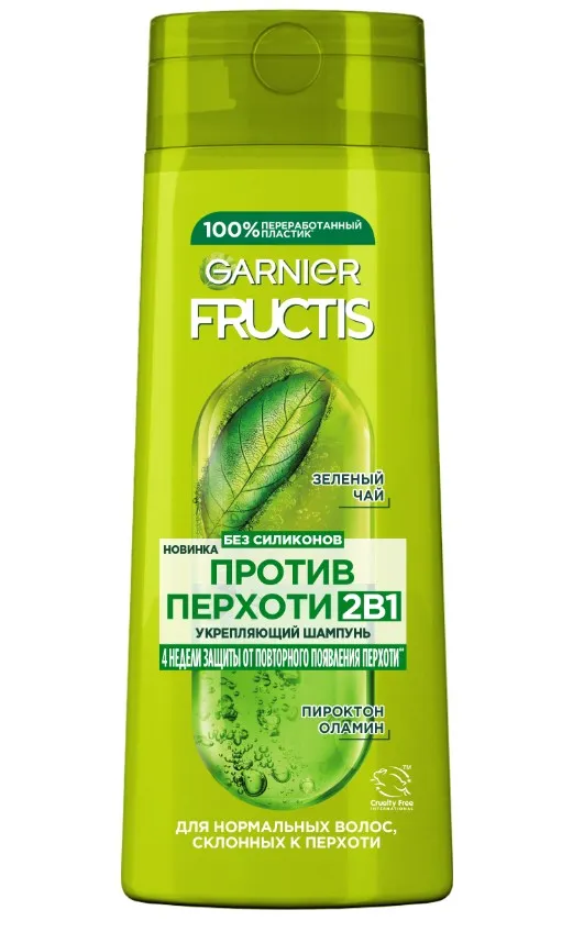 GARNIER Fructis шампунь д/волос 2в1 против перхоти 400мл