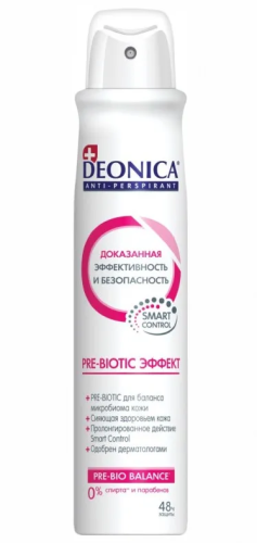 DEONICA антиперспирант pre-biotic эффект 200мл спрей
