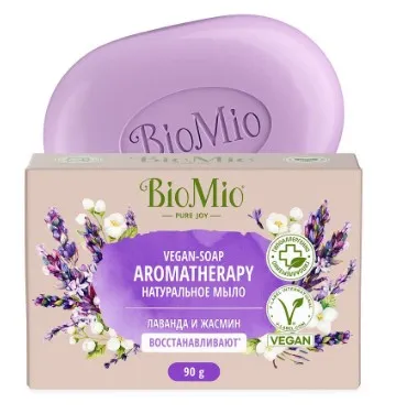BIOMIO VEGAN-SOAP мыло натуральное лаванда и жасмин 90г