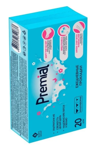 PREMIAL прокладки ежедневные pritect comfort 20шт                                                  