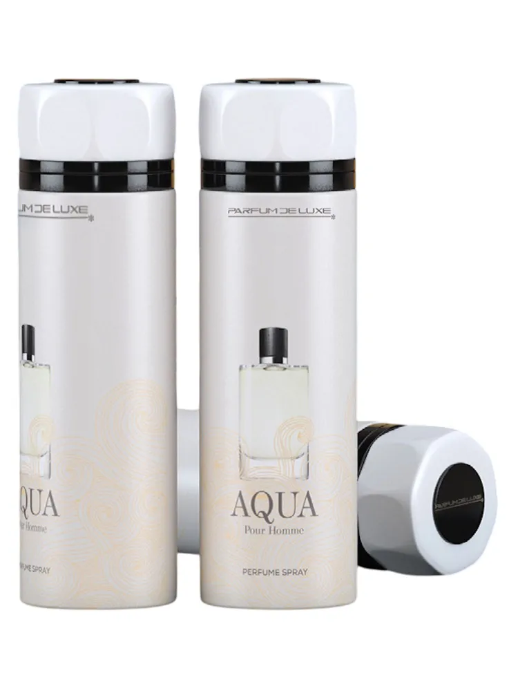 PARFUM DE LUXE дезодорант-спрей д/мужчин парфюмированный aqua pour homme 200мл