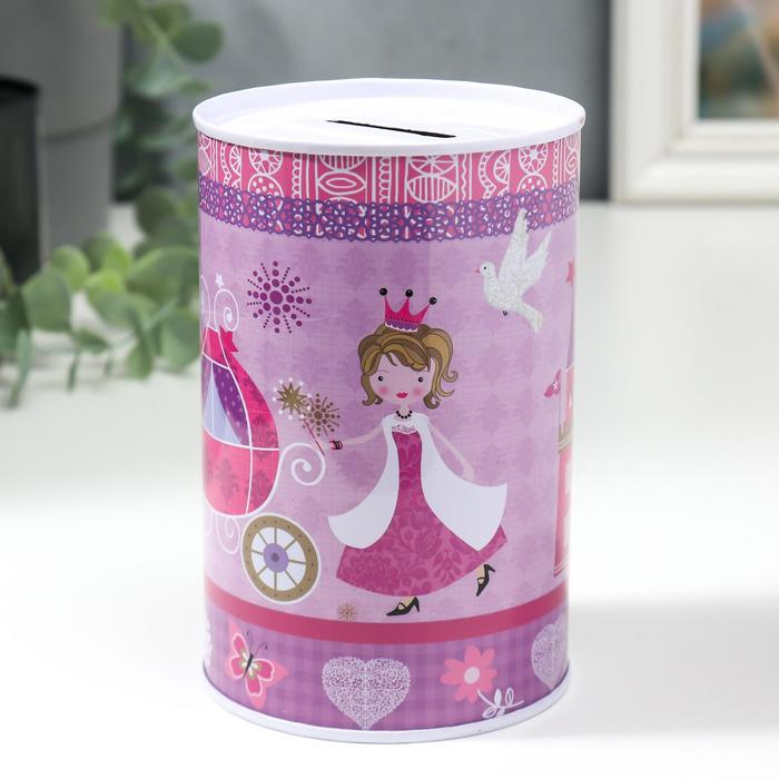 Копилка металл банка принцесса 12*8*8см 5402757