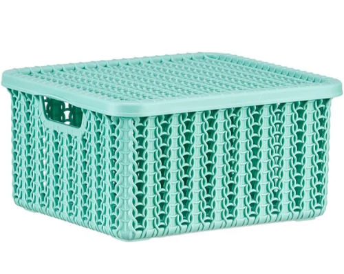 ВЯЗАНИЕ корзинка 1,5л цв.фисташковый М2368/16