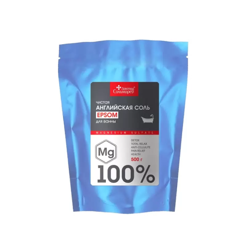 ДОКТОР СОЛЬМОРЕЙ соль д/ванн чистая английская epsom 500г